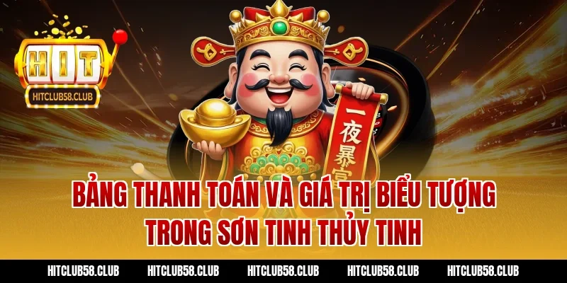 Bảng thanh toán và giá trị biểu tượng trong Sơn Tinh Thủy Tinh